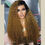 Thumbnail: Ombre Honey Blonde Preplucked 26 Inch Long 180%Density Glueless Kinky Curly Lac