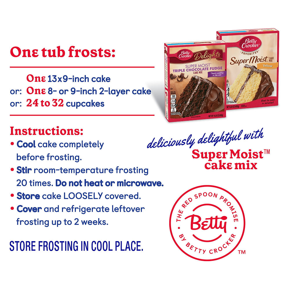 Thumbnail: Betty Crocker Gluten Free Whipped Chocolate Frosting, 12 oz.