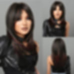 Thumbnail: Blonde Wigs For Women Long Layered Wig With Dark Roots Hair Replacement
