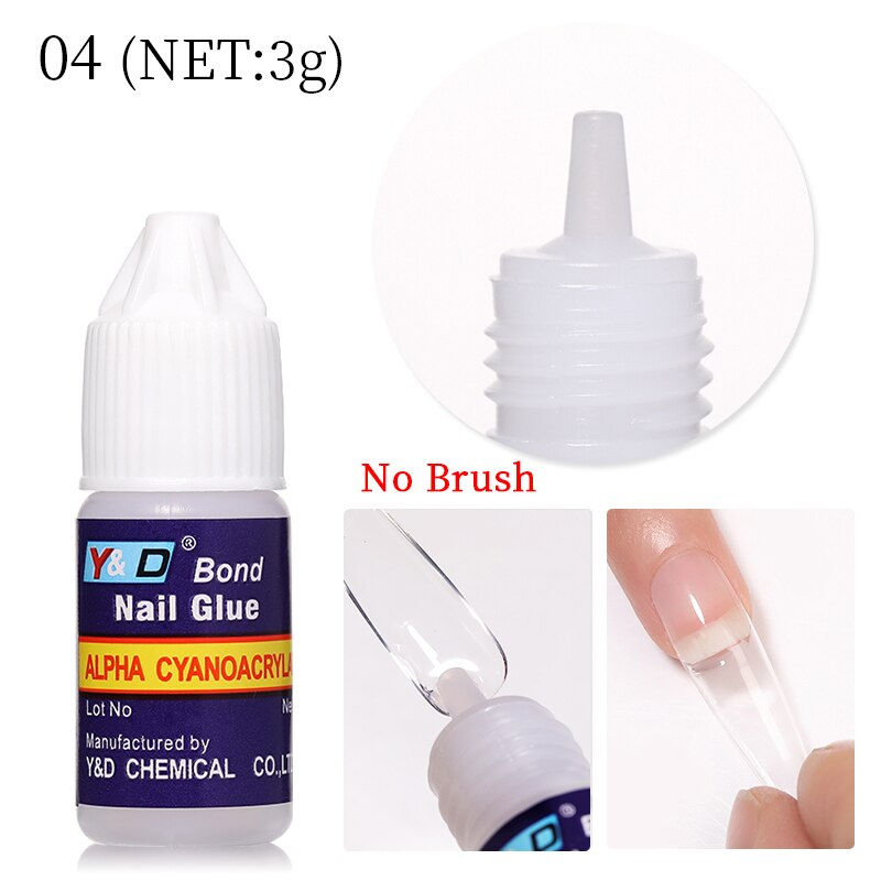 Thumbnail: Fast Dry Nail Glue For False Nail Tips Adhesive Acrylic Nails Rhinestones Exten