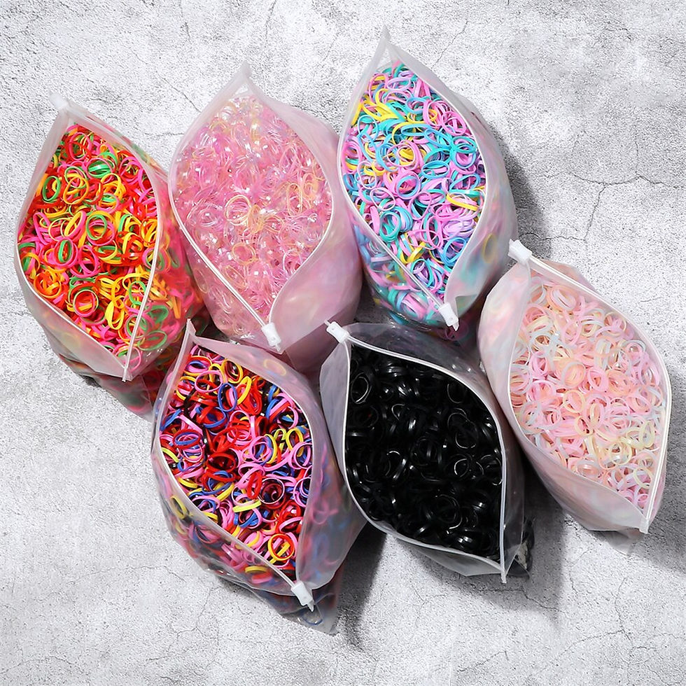 Miniaturbild: 1000/2000PCS Kid Elastic Rubber Band Small Scrunchie Hair Bands for Children Ba