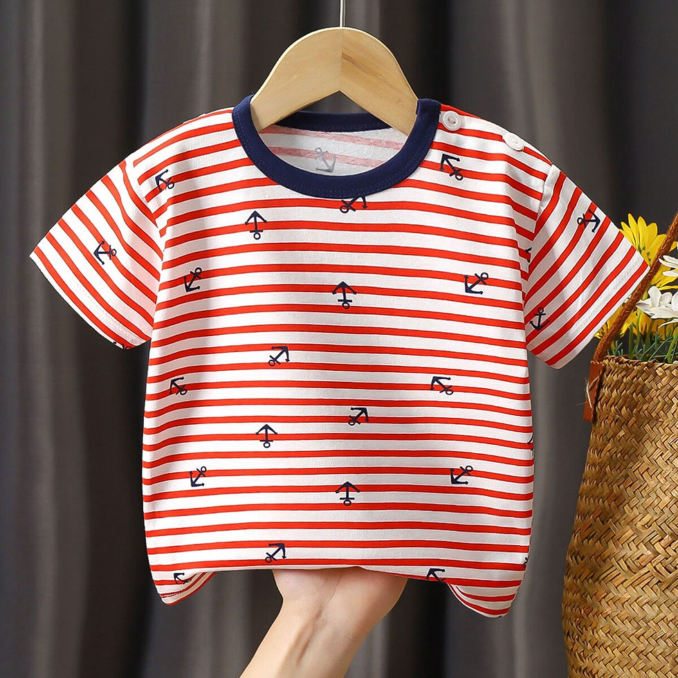Thumbnail: Children's T-shirt summer boys girls Kids cotton Short Sleeve Shirt Sweatshirt 