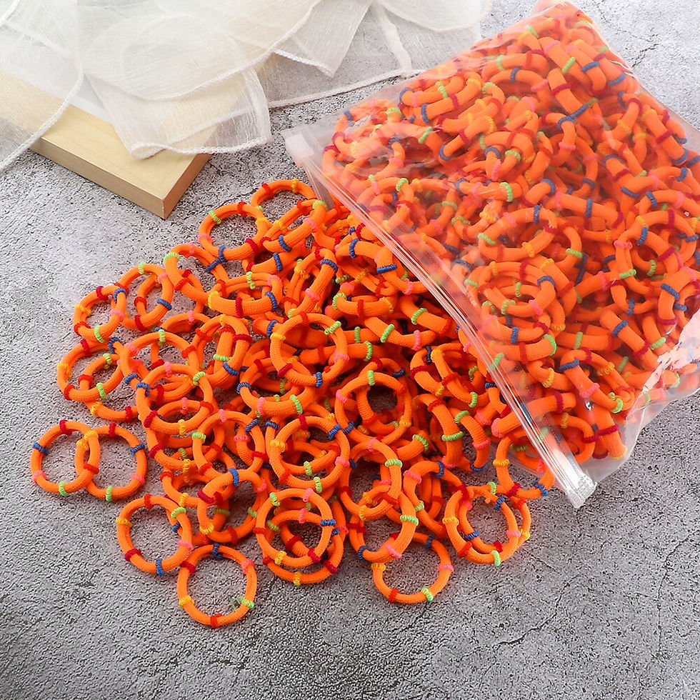 Thumbnail: 50/100PCS/Set Girls Small 3cm Elastic Hair Bands Colorful Children Nylon Scrunc