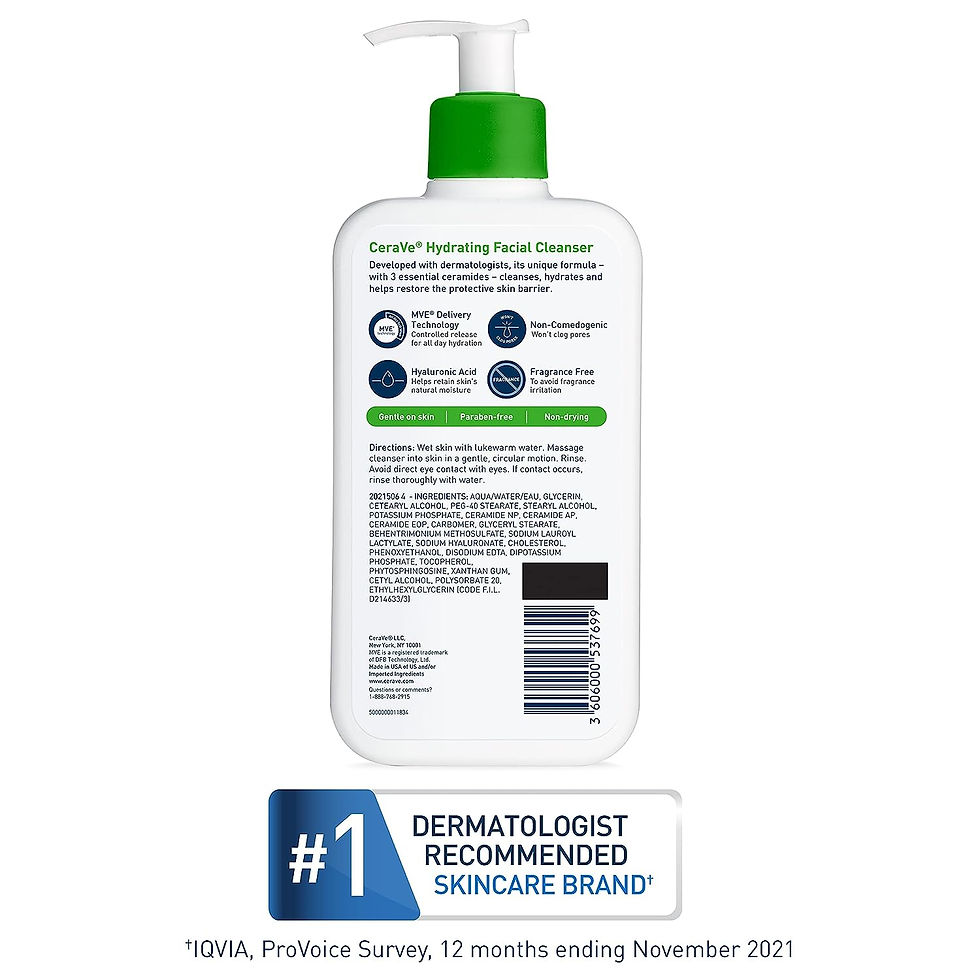 Thumbnail: CeraVe Hydrating Facial Cleanser | Moisturizing Non-Foaming Face Wash with Hyal