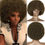 Thumbnail: Short Hair Afro Fluffy Curly Wigs With Bangs African Synthetic Glueless Cosplay