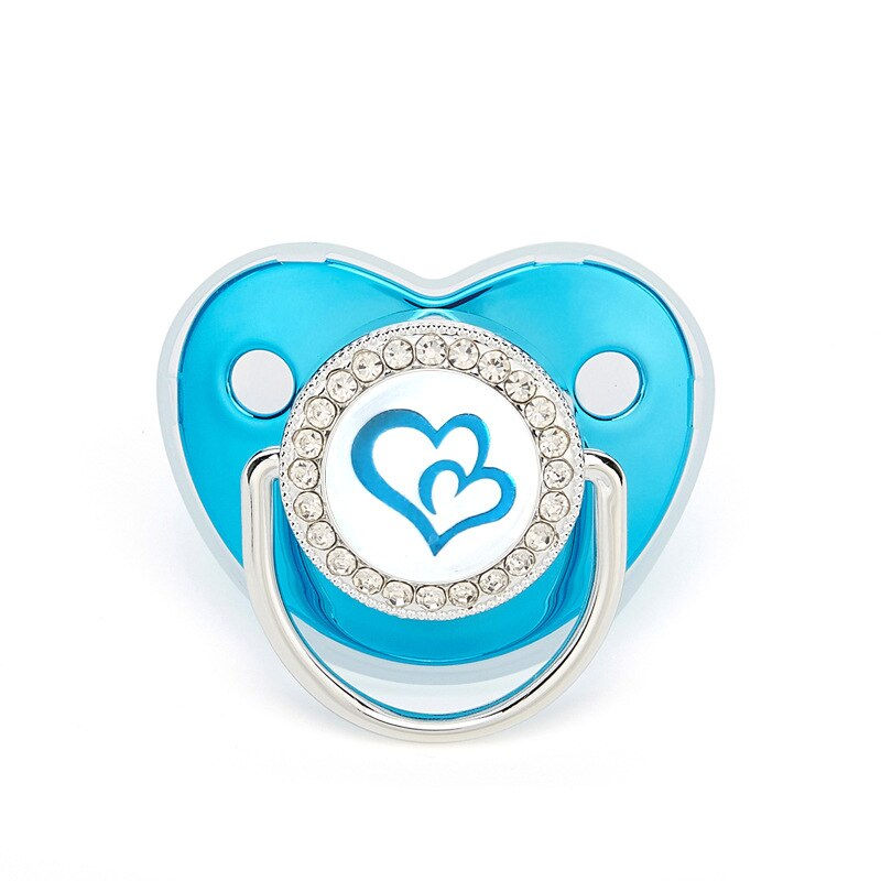 Thumbnail: Baby Pacifier Crown Bear Bling Newborn Pacifier BPA Free Silicone Infant Nipple