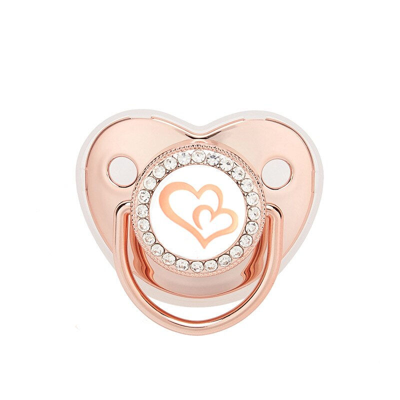Thumbnail: Baby Pacifier Crown Bear Bling Newborn Pacifier BPA Free Silicone Infant Nipple