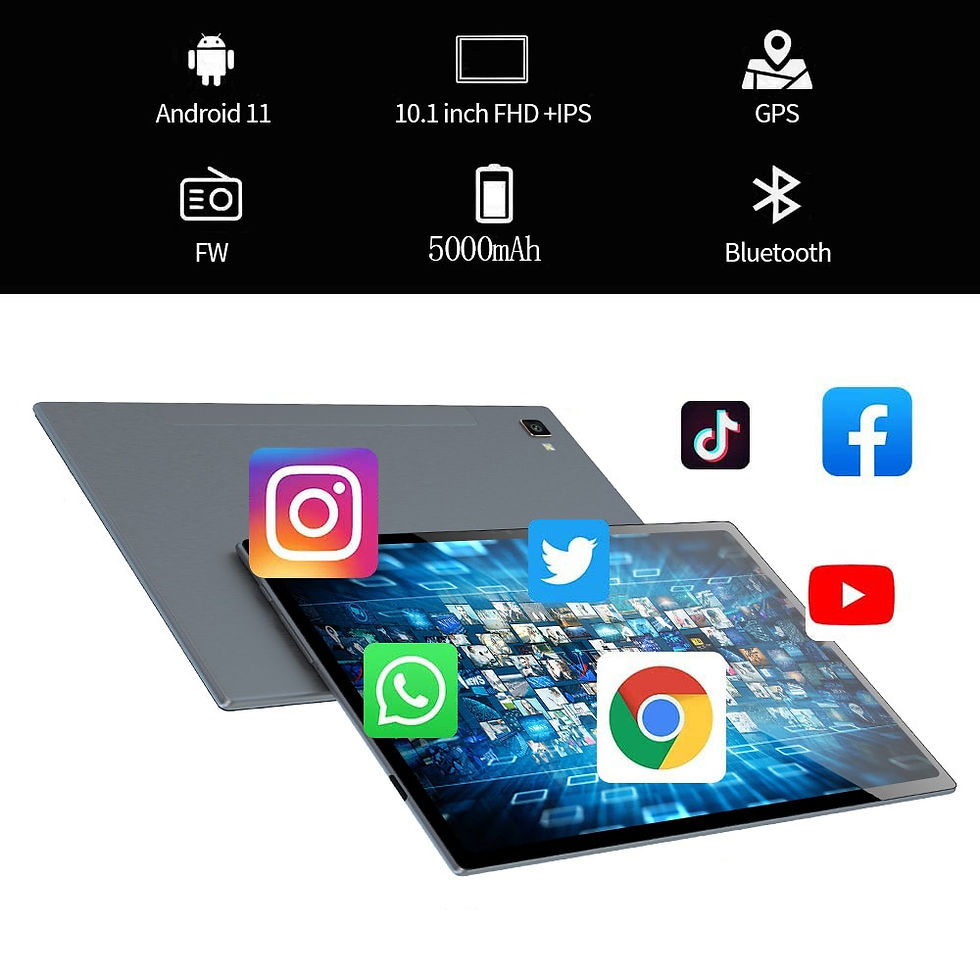 Thumbnail: BDF G10 New 10.1 Inch Tablet Pc Android 11 Octa Core 4G Network Google Play 6GB