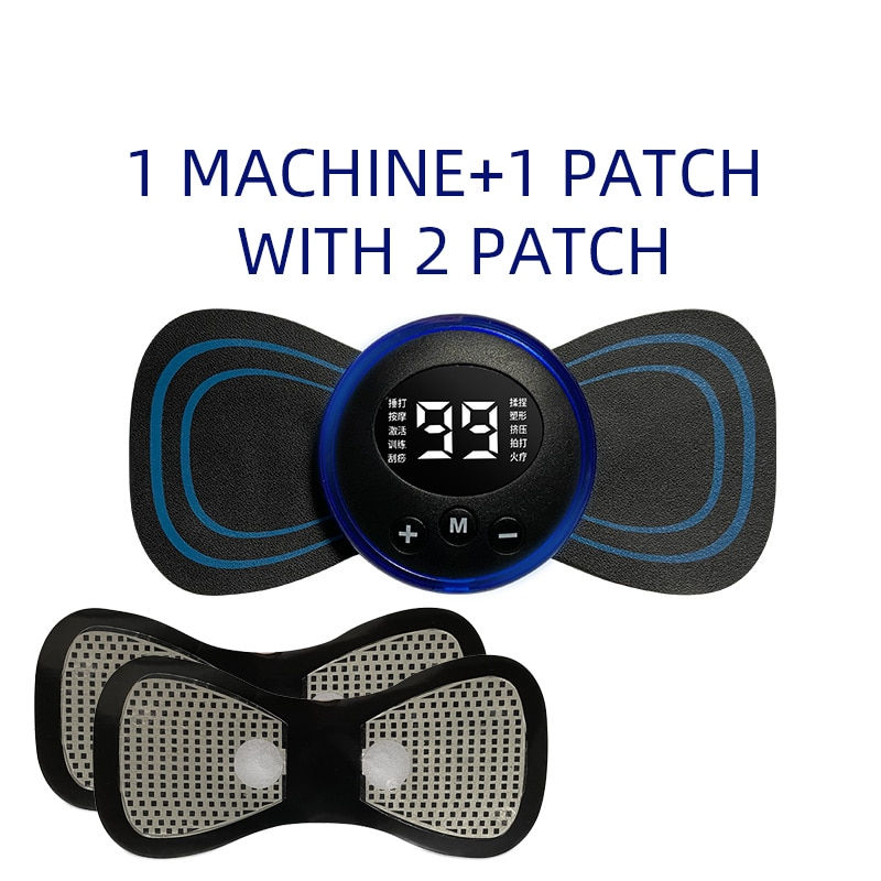 Thumbnail: LCD Display EMS Neck Stretcher Electric Massager Cervical Vertebra Massage Patc