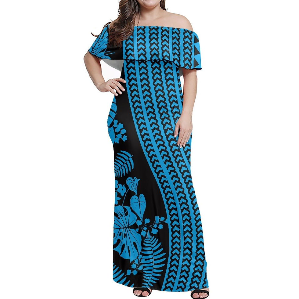 Thumbnail: Polynesian Tribal Fijian Totem Tattoo Fiji Prints Custom Logo Plus Size Art Vin