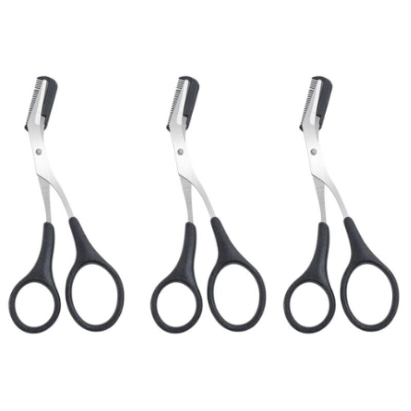 Thumbnail: Eyebrow Trimmer Scissor Beauty Products for Women Eyebrow Scissors  with Comb S