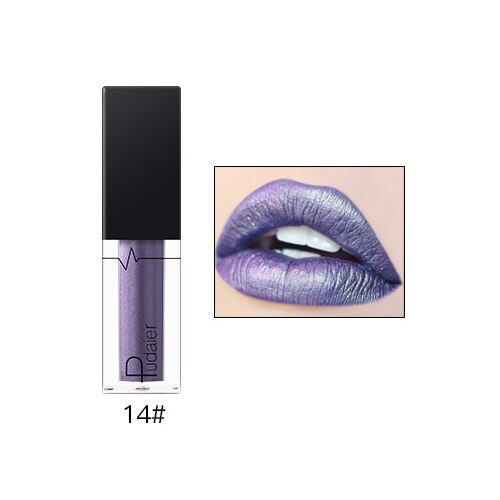 Thumbnail: 24 Colors Pearl Lip Gloss Metallic Lips Makeup Waterproof Lipgloss Sexy Liquid 