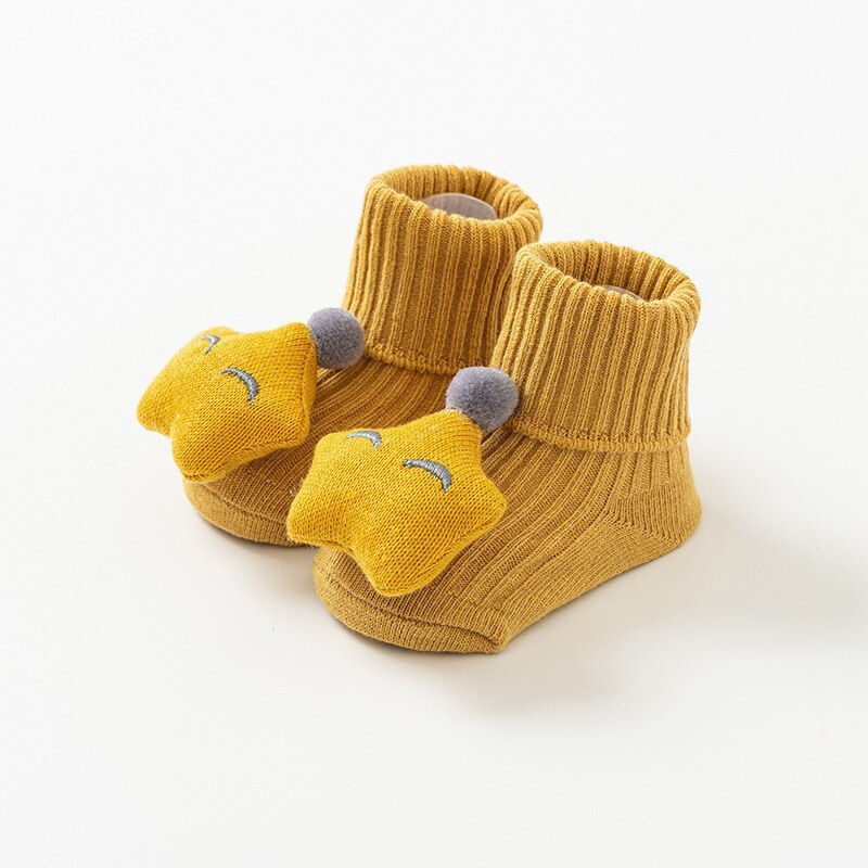 Thumbnail: Cotton Baby Socks Non-Slip Floor Socks Spring Autumn Newborn Baby Socks In The 