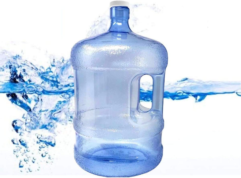 Thumbnail: BPA Free Water Dispenser Base with Spigot & 5 Gallon Water Jug Set - Transparen