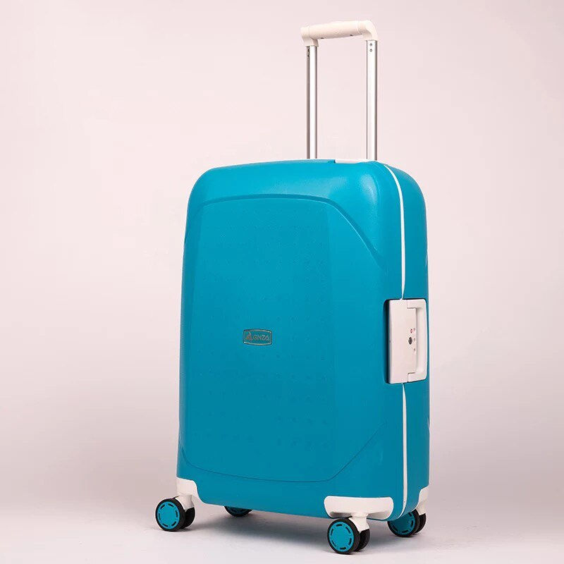 Thumbnail: New Luxury 100% PP anti-scraping rolling luggage spinner ultra light travel sui