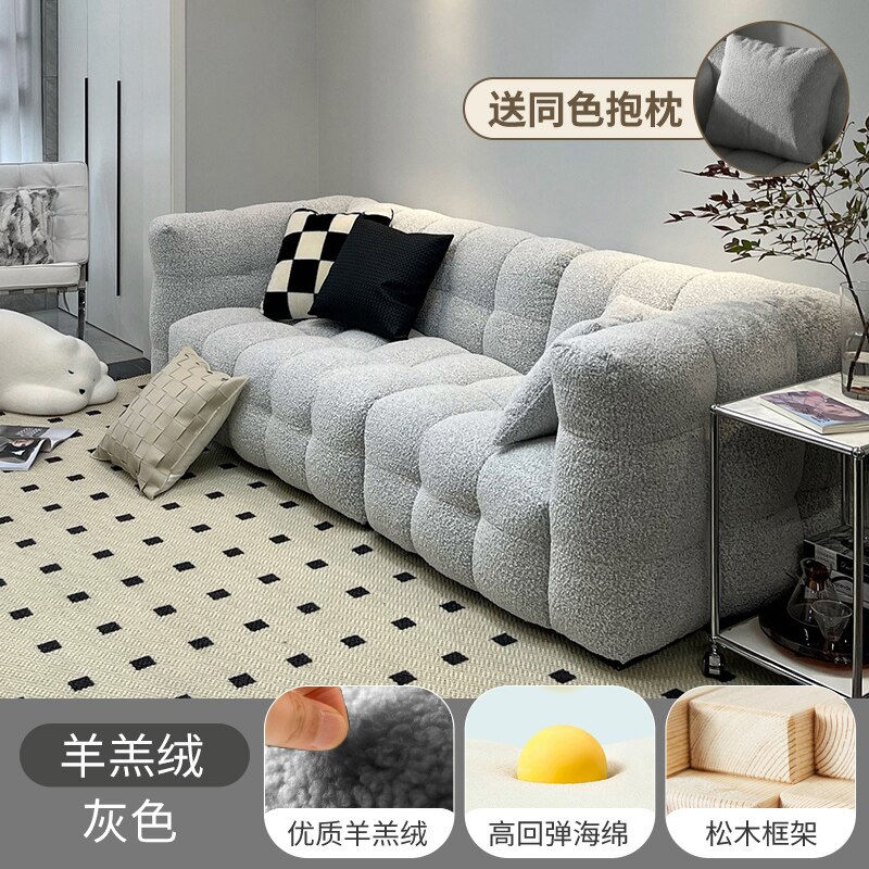 Miniaturbild: Kids Nordic Puff Living Room Sofa Modern Bedroom Loveseat Living Room Sofa Euro