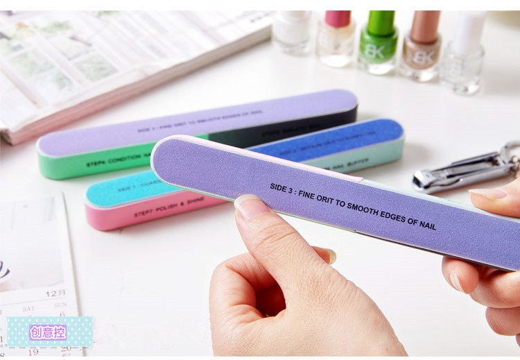 Thumbnail: Nail File Seven Sided Nail Polishing Tool Manicure Pedicure Professional File N