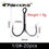 Thumbnail: FISH KING 20pcs/Pack Fishing Hook High Carbon Steel Black Nickel Super Sharp Tr