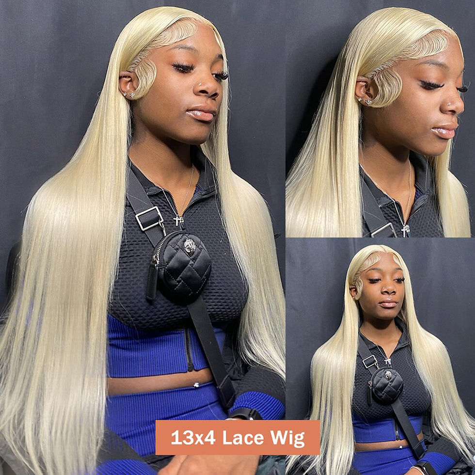 Thumbnail: 613 Hd Lace Frontal Wig 13x6 Colored Honey 13x4 Straight Blonde Lace Front Wigs