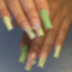 Thumbnail: 24pcs French Style False Nails Glitte Design Fake Nail Patch Mid Length Coffin 