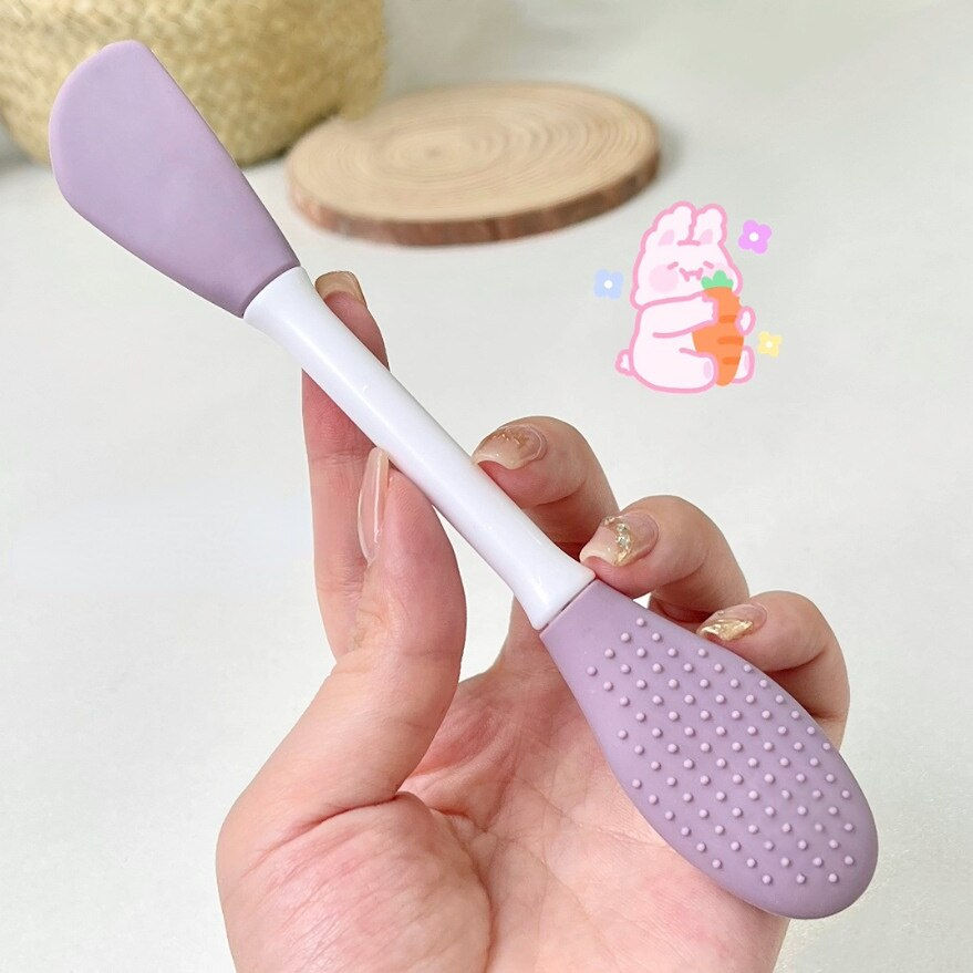 Thumbnail: Double Head Silicone Facial Mask Brush Facial Massage Cleaning Brushs DIY Mud F