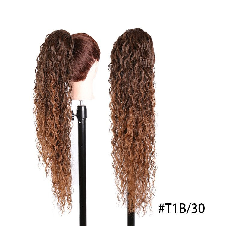 Thumbnail: JULIANNA Synthetic Long Body Wavy Drawstring Ponytail for Women Synthetic Wave 