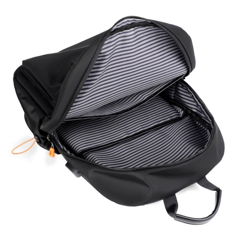 Thumbnail: A 14-inch Fashion Multifunctional USB Student Schoolbag Casual Shoulder Backpac