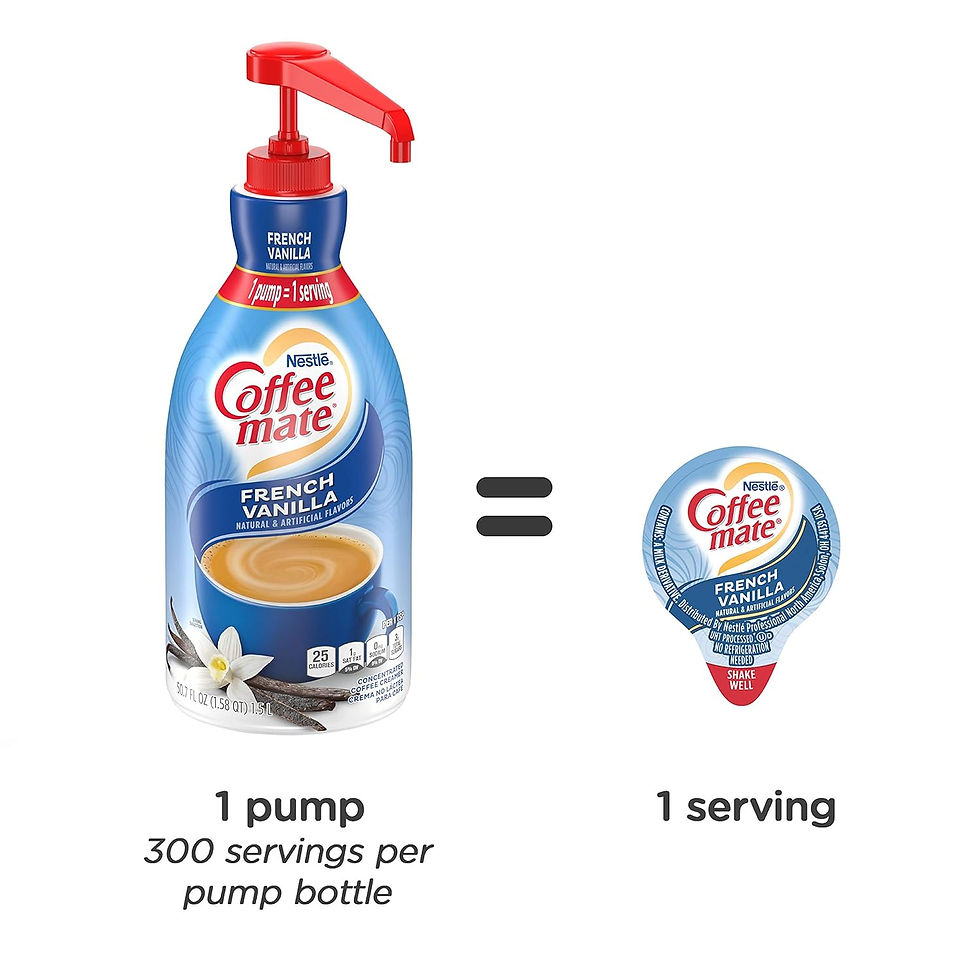 Thumbnail: Nestle Coffee mate Coffee Creamer, French Vanilla, Concentrated Liquid Pump Bot