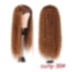 Thumbnail: Synthetic Afro Kinky Curly Headband Wig Natural Black Blonde Wigs Organic Fiber