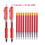 Thumbnail: Sofia Retractable Gel Pens Set Black/Red/Blue Ink Ballpoint for Writing Refills