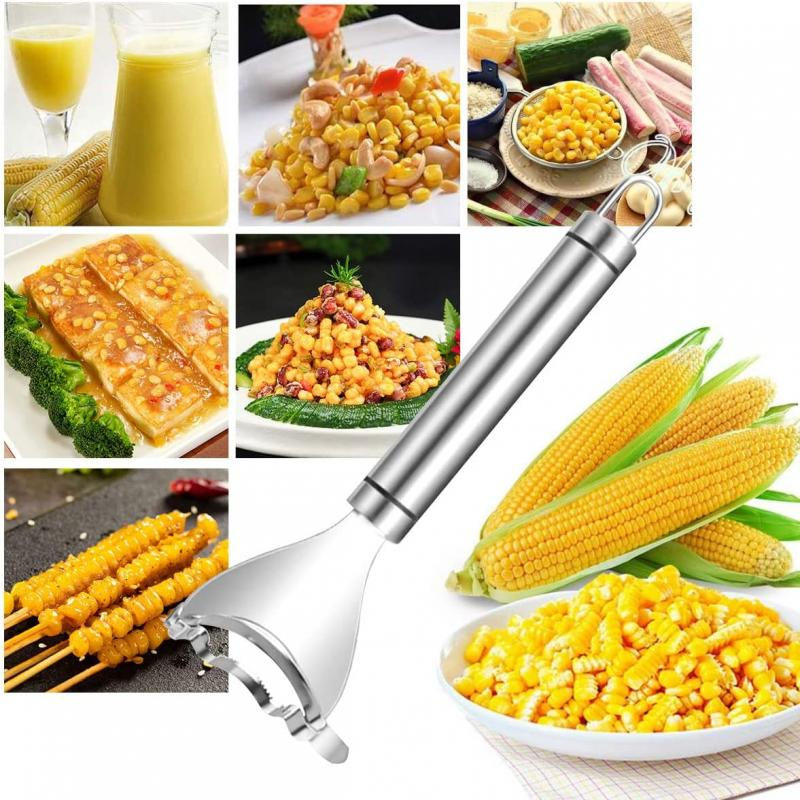 Thumbnail: New Stainless Steel Corn Stripper Corns Threshing Corn Thresher Peeler Corn Ker
