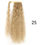 Thumbnail: Synthetic 85cm Long Wavy Ponytail Clip In Hair Extensions Wrap Around Corn Wavy