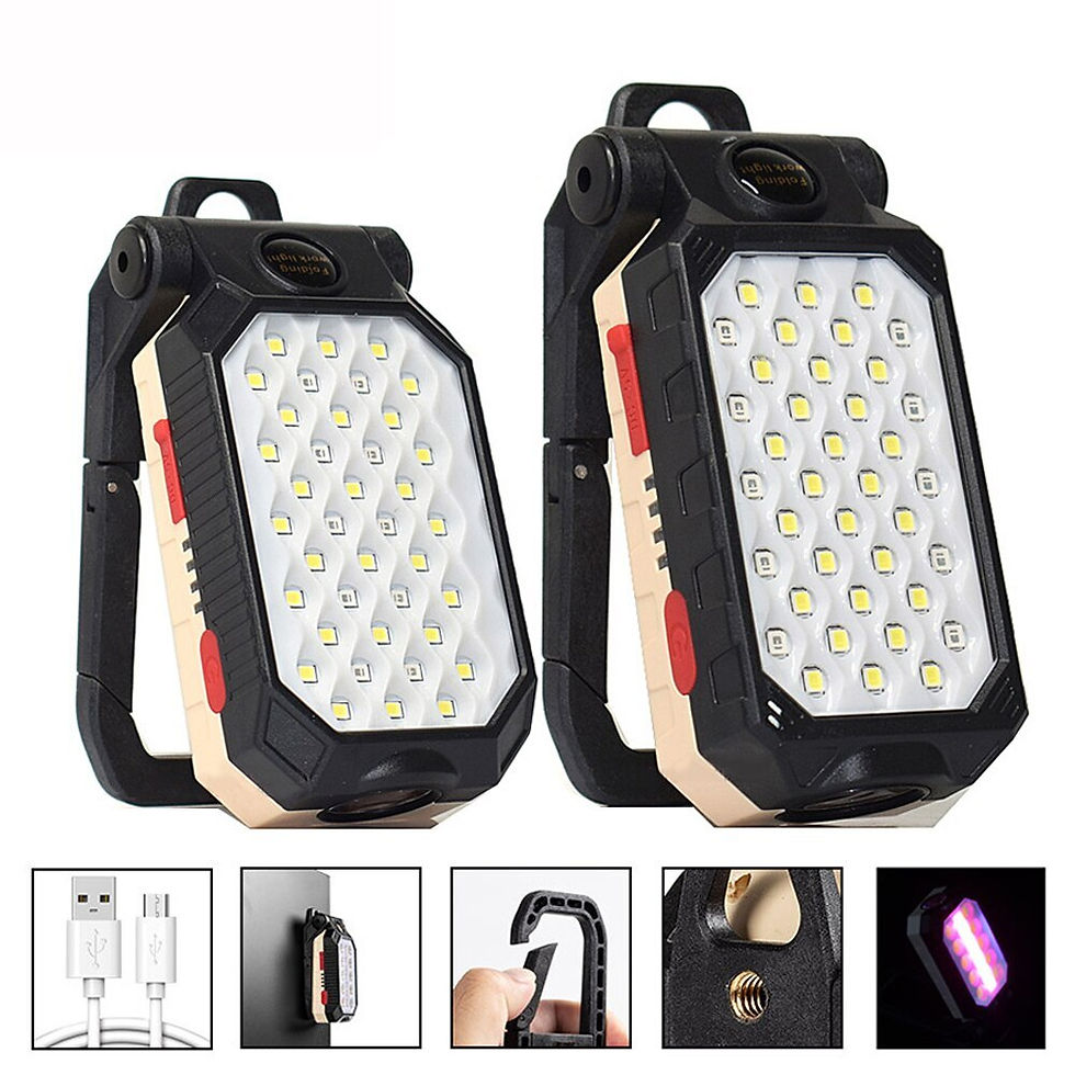 Thumbnail: High Power LED Flashlight Rechargeable COB Work Light Adjustable Waterproof Cam