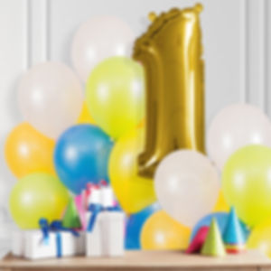 Way to Celebrate Gold Foil Party Balloon Number 1, 16"