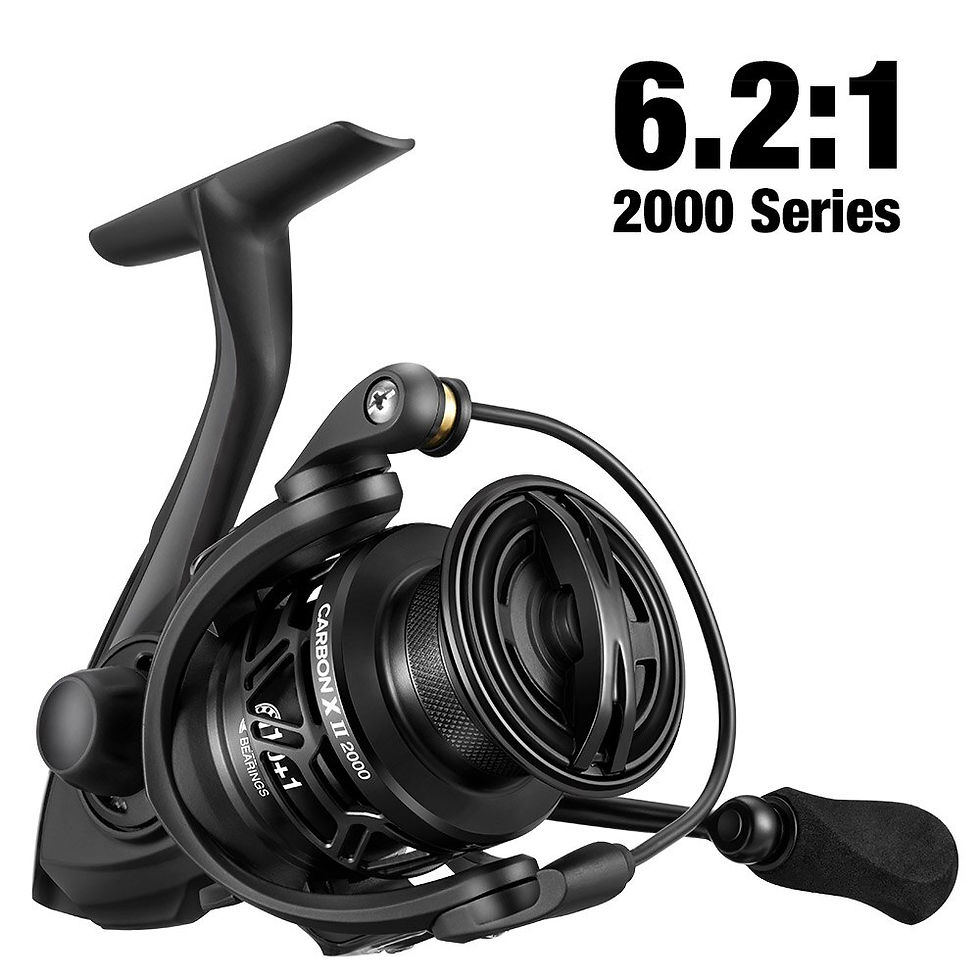 Thumbnail: Piscifun Carbon X II Spinning Reels Ultra Light 5.5oz Carbon Frame and Rotor, 6