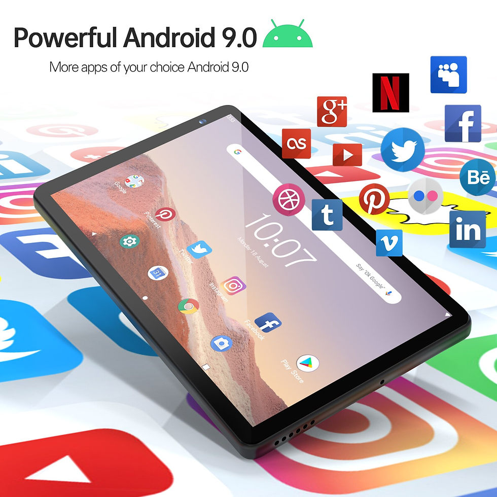 Thumbnail: PRITOM 7 Inch Tablet PC 32 GB Android 11 with Quad Core Processor HD IPS Displa