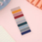 Thumbnail: 200 Sheets Morandi Transparent Fluorescent Index Tabs PET Arrow Flags Sticky No