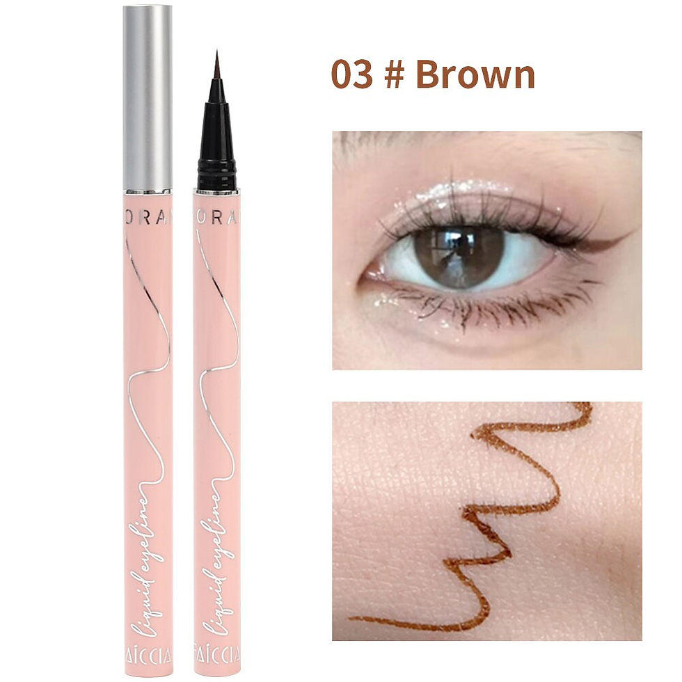 Thumbnail: Black Brown Liquid Eyeliner Pen Waterproof Long-lasting Smooth Eyeliner Sweat-p