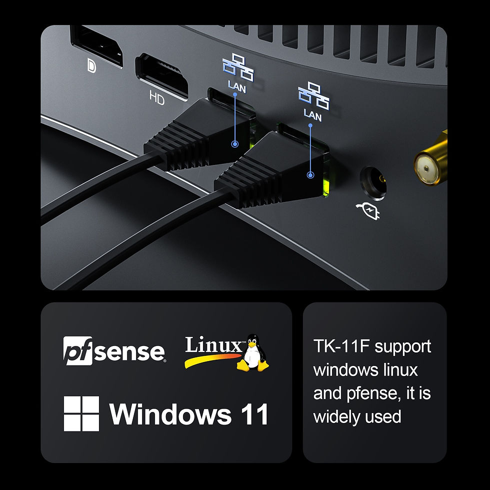 Thumbnail: Intel 11th Core i7 1185G7 i5 1145G7 Fanless Mini PC FU01 Gaming Desktop Compute
