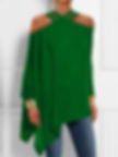 Thumbnail: Yeezzi Fashion Asymmetric Long Sleeve Casual Shirts Tops Solid Color Loose Holl