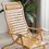 Thumbnail: Relaxing Recliner Leisure Home Bamboo Rocking Chair Adult Balcony Relax Armrest