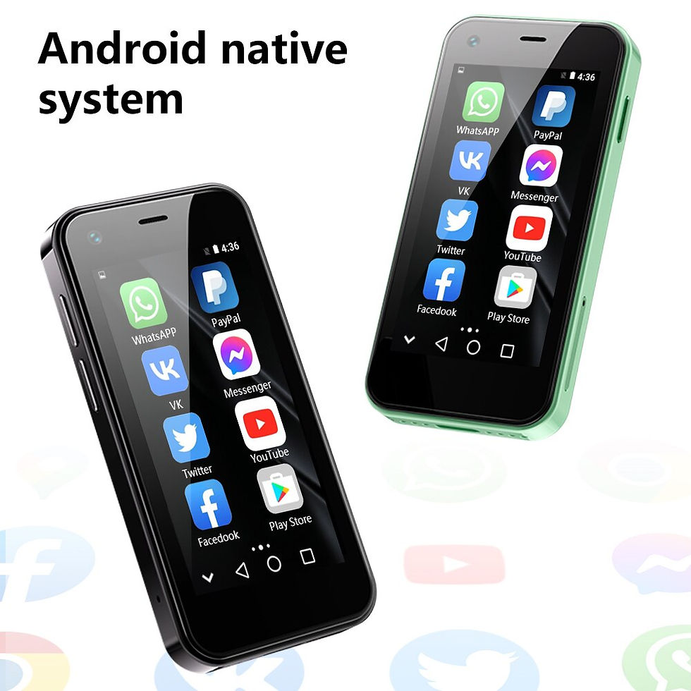 Thumbnail: SERVO 12S Max Android Small Smartphone,1GB RAM, 8GB ROM, 2.5 Inch Screen,1000mA