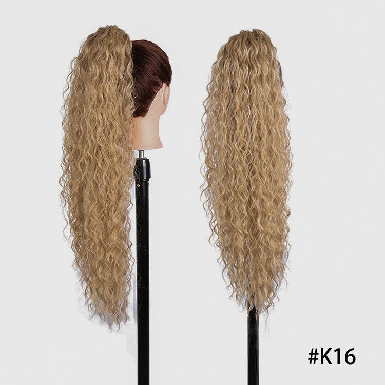 Thumbnail: JULIANNA Synthetic Long Body Wavy Drawstring Ponytail for Women Synthetic Wave 
