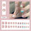 Thumbnail: 24Pcs Oval Head False Nails Pink Almond Artificial Fake Nails With Glue Full Co