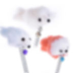 Thumbnail: Cartoon Pet Cat Toy Stick Feather Rod Mouse Toy with Mini Bell Cat Catcher Teas