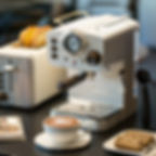 Thumbnail: 15Bar Espresso Offee Machine Maker Retro Style Semiautomatic Italian Steam Type