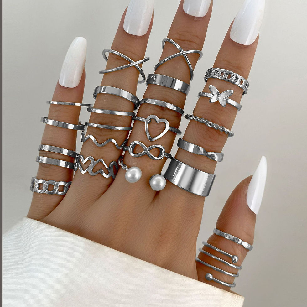 Thumbnail: 22 Sets Of Rings Butterfly Europe and America New Style Openings Love Female De