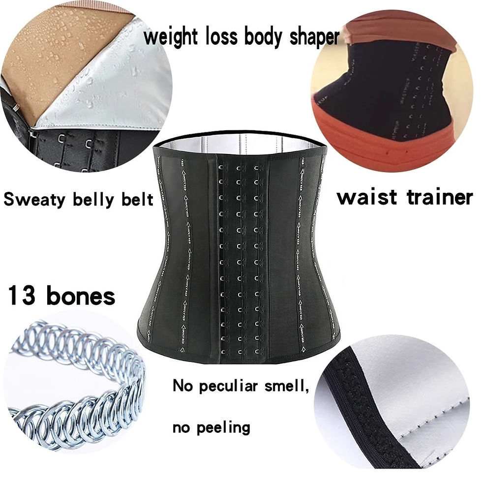 Thumbnail: Sauna Sweat Belt Sweat to Lose Weight Woman Postpartum Waist Trainer Slimming S