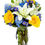 Miniatura: Yellow Roses & White Lily Bouquet with Free Vase (Fresh Flowers)