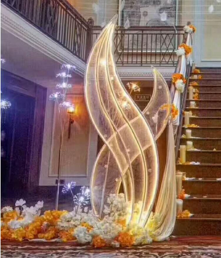 Thumbnail: Wedding props new style road lead iron arch, wedding decoration creative seagra